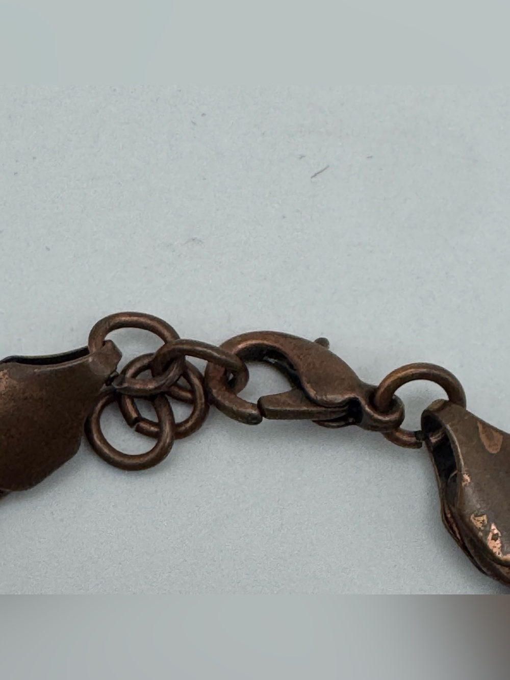 Copper Tone Dragonfly Floral Link Bracelet Nature Garden Cuff Style - Picture 3 of 7